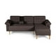 thumbnail image 2 of Sala Modular Reversible Makora Brunello Con Memory Foam, Color Chocolate , De Lino, Respaldo Reclinable de 3 Posiciones, 2 of 10