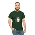 thumbnail image 5 of Chilling Relaxing Settled Kawaii Cute Kitty Unisex Heavy Cotton Tee, 5 of 12