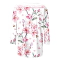 thumbnail image 5 of YDLCAFD Easter Womens Fashion Round Neck Short Sleeved Printed T Shirt Top, 5 of 5