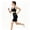 Black, variant on Women High Waist Compression Biker Shorts, Honeycomb Mesh Workout Leggings Tummy Control Yoga Shorts, Breathable Athletic Mid-Thigh Shapewear