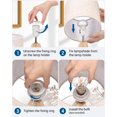 thumbnail image 4 of DEWENWILS Bedside Table Lamp, Tripod Table Lamp with Linen Fabric Shade, Small Nightstand Lamp for Nursery, Bedroom, Kids Room, Side Table, Reading Desk -14.2 inches, 2 Pack, 4 of 8
