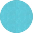 thumbnail image 1 of Ahgly Company Indoor Square Patterned Bright Turquoise Blue Area Rugs, 3' Square, 1 of 6