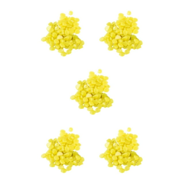 kurtrusly Good Resistance Glow In Dark Rocks Wide Application And Exquisite Workmanship Stone Light Stones Not Easy To Deform bright yellow 5Set