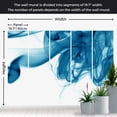thumbnail image 4 of Tiptophomedecor Abstract Wallpaper Wall Mural - Blue Smoke, 4 of 7