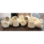 Shepherd Hardware 9121 1-Inch Inside Diameter Rubber Leg Tips, White - 89121(Pack of 4)