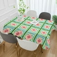 thumbnail image 2 of Yayeee Tablecloths 54" x 54" Rectangle Wrinkle Resistant Party Table Cover, Green Blossom Mosaic, 2 of 8