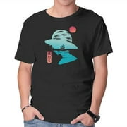 TeeFury Men's Graphic T-shirt Good Day to Sail - Anime | Pirate | Black | Small