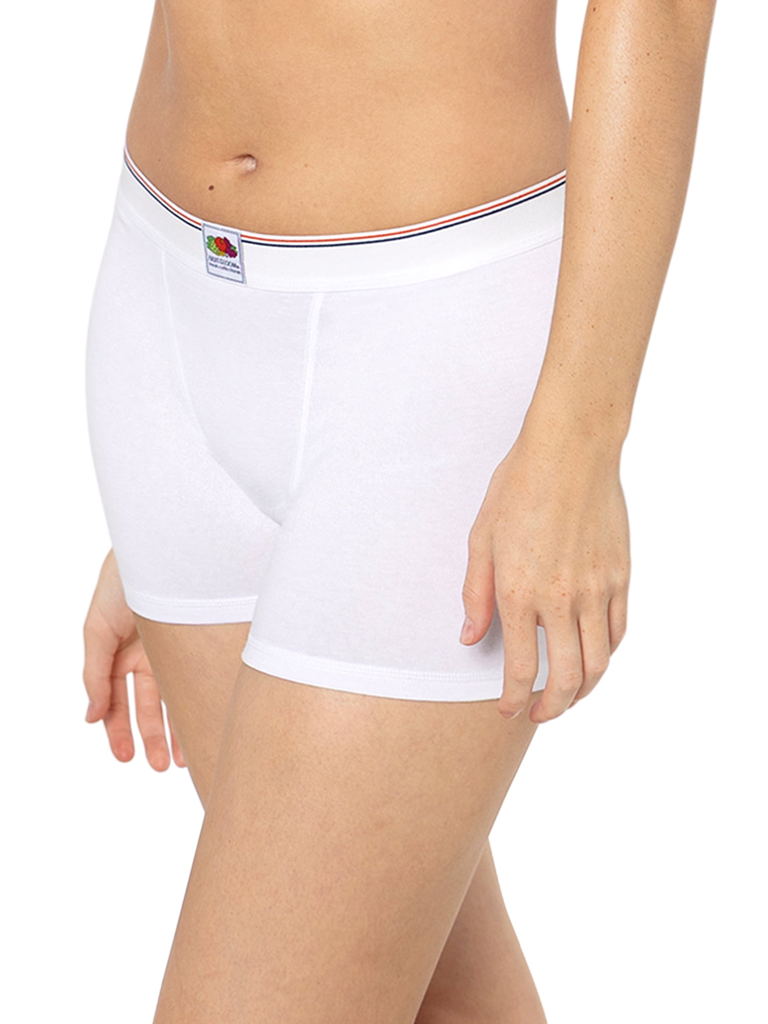 fresh collection by Fruit of the Loom Women's Cotton Boxer Brief 2-pack