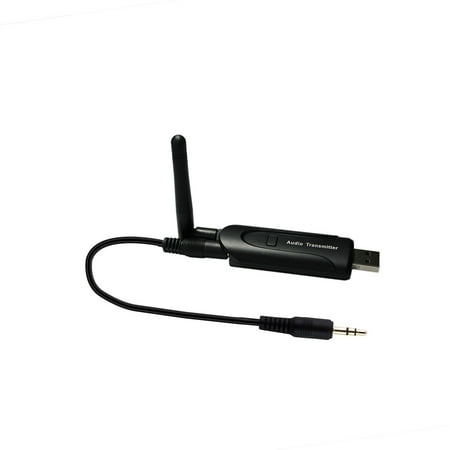 Output Stereo Headphone Amp B5 Wireless Bluetooth 4.1 A2DP Audio Transmitter USB Stereo Adapter With 3.5mm Output for PC Laptop TV Headphones ()