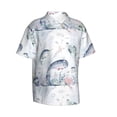 thumbnail image 2 of Haiem Sea Animals Printed Hawaiian Shirt for Men - Men’s Casual Beach Summer Shirts - Stretch Fabric with Modern Fit-X-Large, 2 of 9