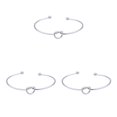 thumbnail image 3 of Minnieouse de metal Encanto Estilo simple Chicas Brazalete abierta Decoración del cuerpo Accesorio de moda Pulseras Brazalete Plata Type1 NO1 Minnieouse CBP234434, 3 of 6