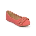 thumbnail image 1 of New Girl Link Larisa-17K Nubuck Round Toe Chain Zipper Ballet Flat 9 - 4, 1 of 5