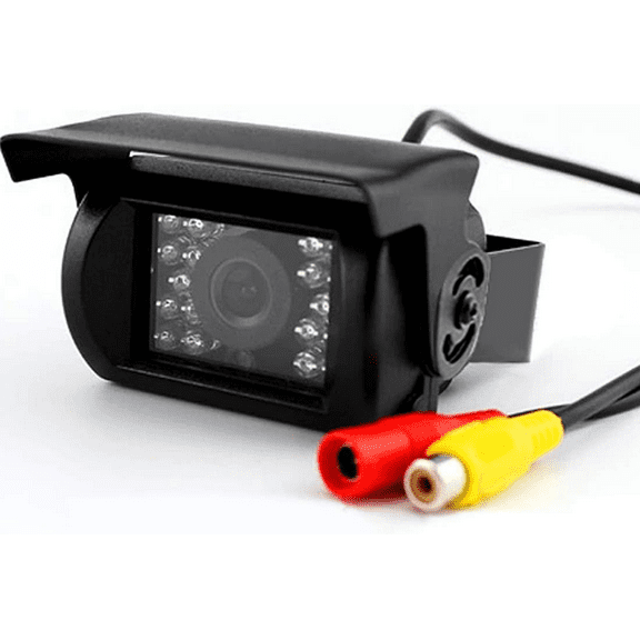 RCA Vehicle Backup Camera,Rear View Camera,Car Reversing Camera with 10m RCA Video Connector Cable for 12V/24V RV Camper Truck Pickup Bus Waterproof Night Vision Wide View Angle