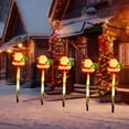 thumbnail image 6 of Eespoir Christmas Solar Ground Lights, 5 Pack Christmas Decorations Outside, Solar Lighted Santa Claus,Snowman with Garden Stakes, Yard Decor for Xmas Party, Holiday(D), 6 of 6