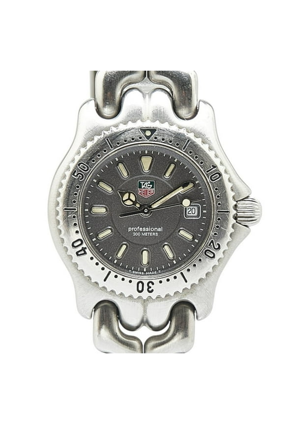 Pre-Owned TAG Heuer Cell Watch WG1313-0 Quartz Grey Dial Stainless Steel Ladies HEUER (Good)