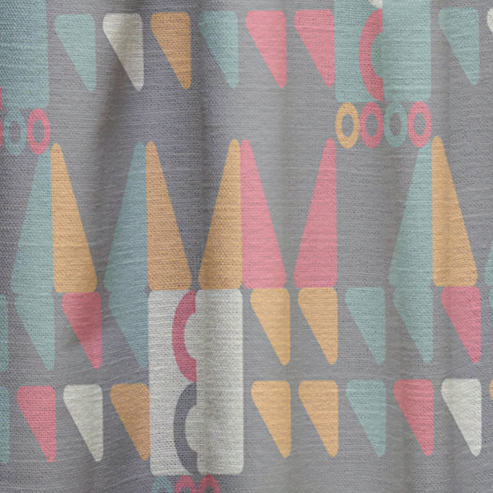 Designart 'Abstract Retro Design XVII' Mid-Century Modern Curtain Panel
