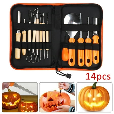 14pcs Professional Pumpkin Carving Halloween Kit DIY Making Modelling Tools