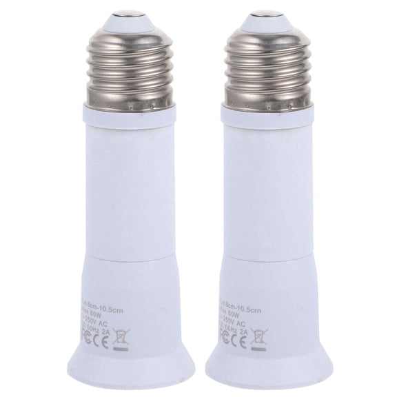 2pcs Bulb Socket Extender Telescopic Light Bulb Extension Socket E27 Socket