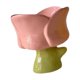 thumbnail image 1 of Taza de helado, tazón de postre, cerámica decorativa, copa de almacenamiento decorativa alta Taza de tulipán rosa, 1 of 9