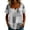 Gray, variant on Molidfa Women's Notch Neck Blouse Short Sleeve Plaid Ruched Front Button Down Loose Fit Casual Elegant Top