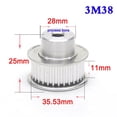thumbnail image 2 of 1PCS 3M 26 Teeth To 39 Teeth Synchronous Wheel Process Bore Aluminum Alloy Timing Belt Pulley Width 11mm ,Easy Installation, 2 of 5