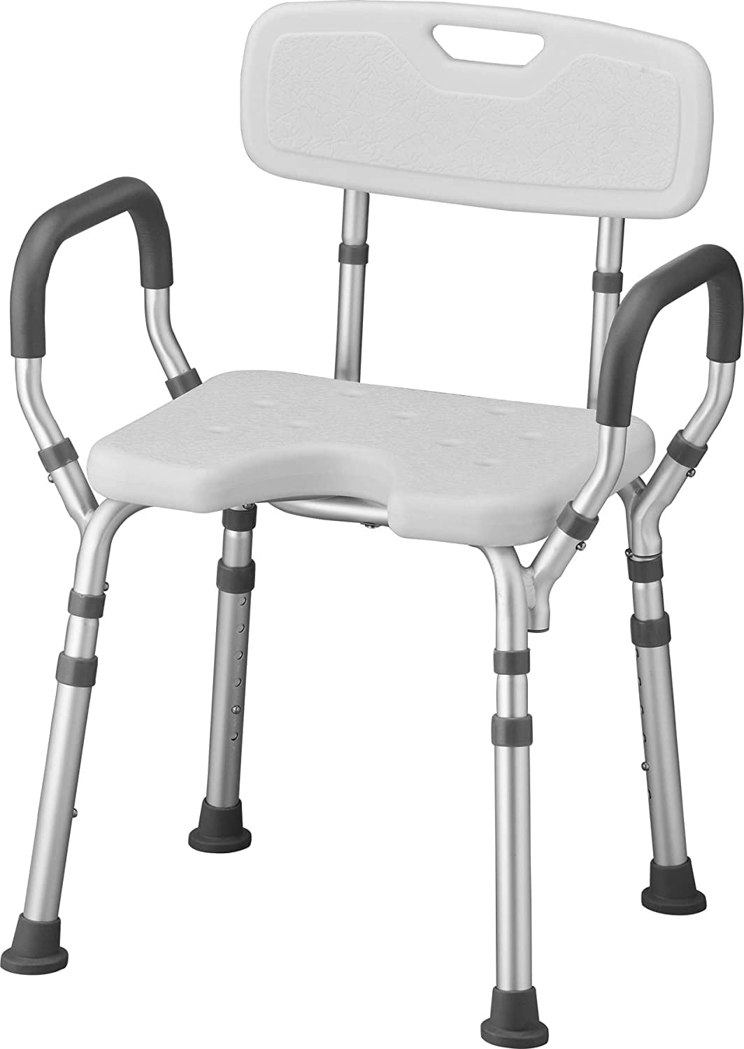 Nova Medical Products Shower Bath Chair With Back Arms Hygienic Design White 1 Count Walmart Com Walmart Com