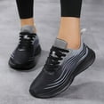thumbnail image 2 of Cathalem Sneaker Women Adult Female Work Women's Max Cushioning Wide Sneaker Mesh Breathable Outdoor Women's Sneaker Guards Womens Black 8.5, 2 of 6