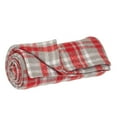 thumbnail image 4 of Parkland Collection Transitional Plaid Red Rectangle 50" x 65" Throw, 4 of 5