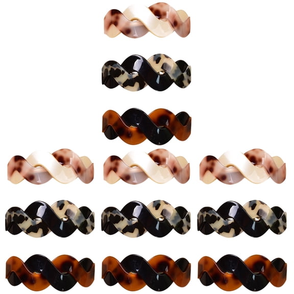 12 Pcs  Tortoise Shell Hair Barrettes Large Snap Barrettes Hair Accessory for Women