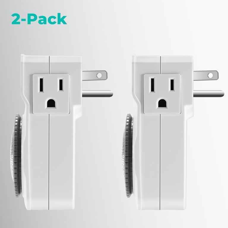 KMC Mechanical Indoor Outlet Timer, 24-Hour, 2-Pack photo 5