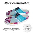 thumbnail image 6 of Lsque Tropical Flamingo Summer Pattern Womens Comfort Cotton on Scuff With Memory Foam and Anti-skid Sole Slipper-37/38, 6 of 7