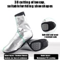 thumbnail image 3 of Cubrezapatos Irfora 1 par de cubiertas impermeables para zapatos de ciclismo a prueba de viento, cubrebicicletas de carretera de invierno reflectantes completos para ciclismo con cremallera trasera Irfora Cubrezapatos, 3 of 7