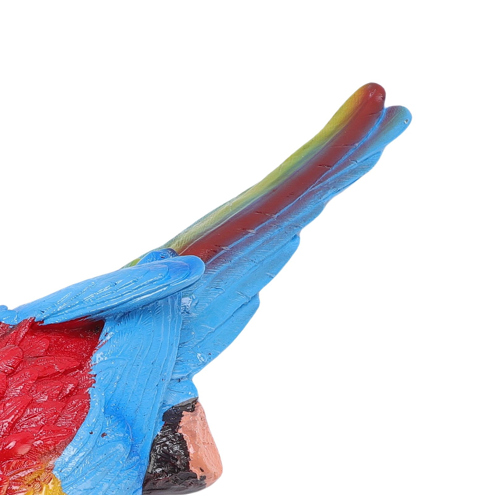 NFTIGB Realistic Hanging Parrot Wall Decoration Flat Back High Strength Resin Statue Figurine for Outdoor Lawn Garden Patio Decor, Left Side Red, 13.78 inches / 35.0 cm