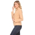 thumbnail image 3 of Moa Collection Women's Solid Casual Office Work Long Sleeve Open Front Blazer Jacket, 3 of 6