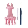 thumbnail image 7 of GOOHOCHY Practical Plastic Round Shaped DIY Knitting Spool Loom in Two Sizes (Pink Random Color for Accessories), 7 of 7