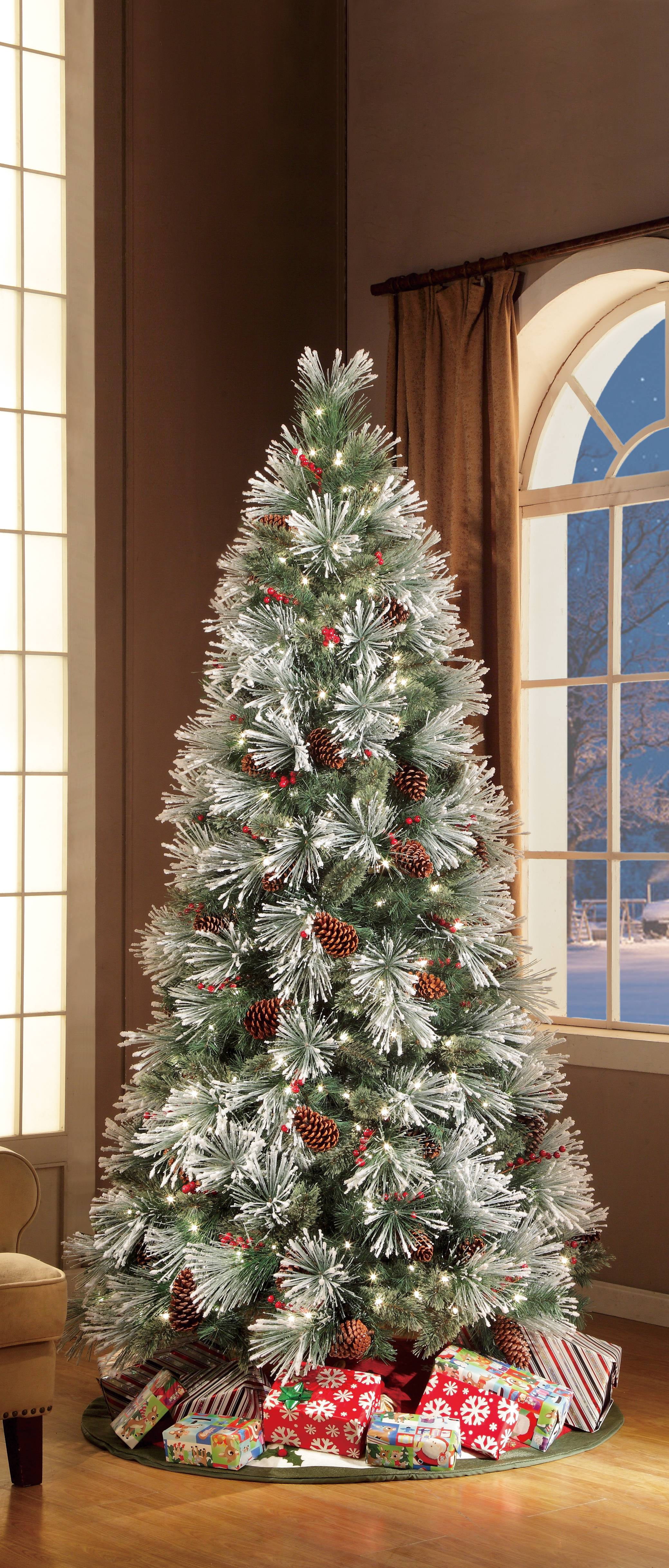 Minimalist Walmart Christmas Trees with Simple Decor