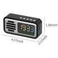 thumbnail image 3 of COM1950s Retro Bluetooth Audio Alarm Clock, Ipx5, Supporting Tf Card/Bluetooth/Aux Mode Playback, Long-Term Battery Life and Standby Up To 650H, 3 of 3