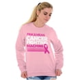 thumbnail image 5 of Breast Cancer Fighting Machine Women Crewneck Sweatshirt Brisco Brands S, 5 of 6