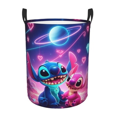 Stit-ch Cartoon Laundry Basket Collapsible Clothes Toy Hamper Storage Bin for Kids Nursery