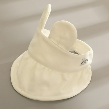 

Bullpiano Baby Summer Dot Hat Rabbit Ear Shape Empty Top Sun Protection Caps