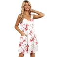 thumbnail image 4 of EKOUAER Women' Nightgown Sleeveless Nightshirt V Neck Chemise Soft Night Dress Sleepwear with Pockets, 4 of 5