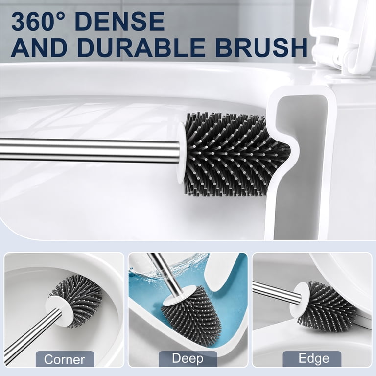 DSOOLO Toilet Brush and Ventilated Caddy Holder Set photo 3