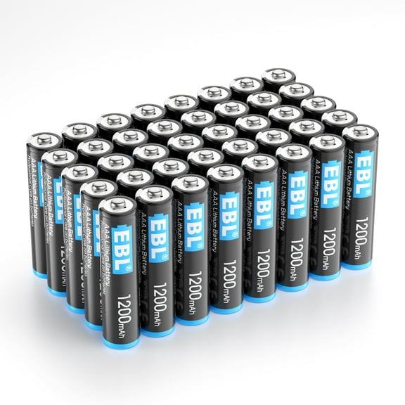 EBL Lithium AAA Batteries (40 Pack) 1.5 Volt Triple A Batteries,