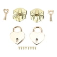 thumbnail image 2 of 2 Sets aleación De Zinc Curo De HASP, Candadera De Corazón Caja De Madera Antigua HASP Patch Locklock Con 240 Piezas De Repuesto Para Elaborar Piezas De Arte Retro, 2 of 7