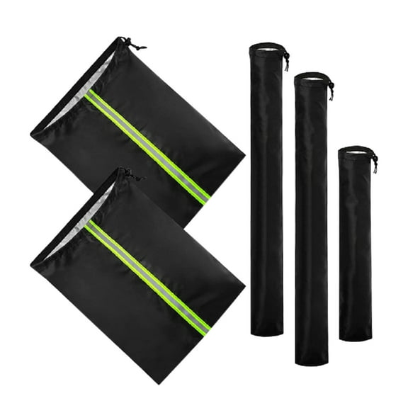 Side Mirror Covers, Windshield Wiper Covers with Reflective Strip, Vehicle Freeze Frost Snow Proof Accessories for Winter, 5 Piece