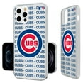 thumbnail image 4 of Chicago Cubs Text Backdrop Clear iPhone Case, 4 of 7