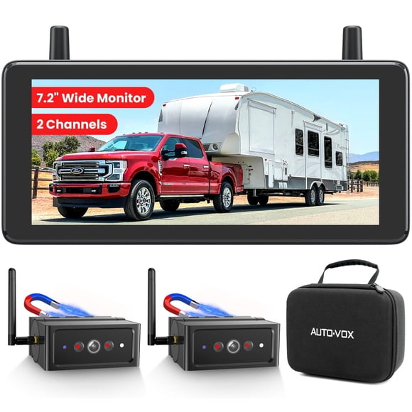Cámara de Respaldo Inalámbrica AUTO-VOX Magnética 7.2" DVR 1080P