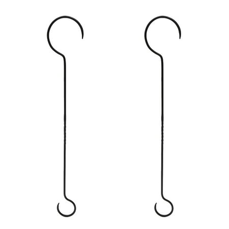 UPC: 0719908345266 | Achla Designs 30  L Black Wrought Iron Hook Extenders w/Twist (Set of 2)