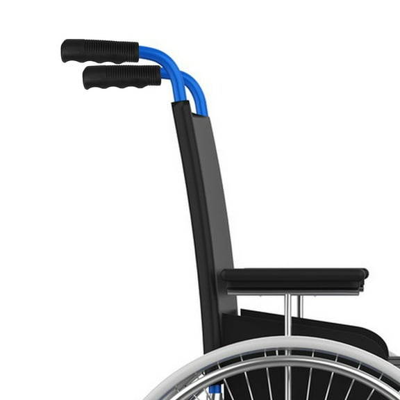 ELAYARD Durable PVC Wheelchair Hand Grip Black Easy Install for Home 4Pcs