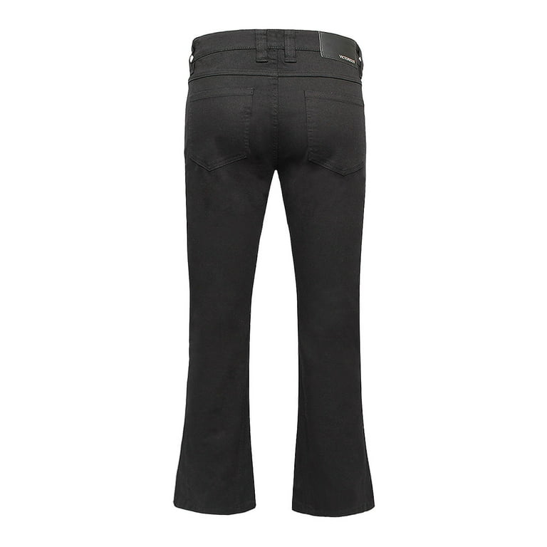 Victorious Men's Basic Essential Flared Jeans Black 34 